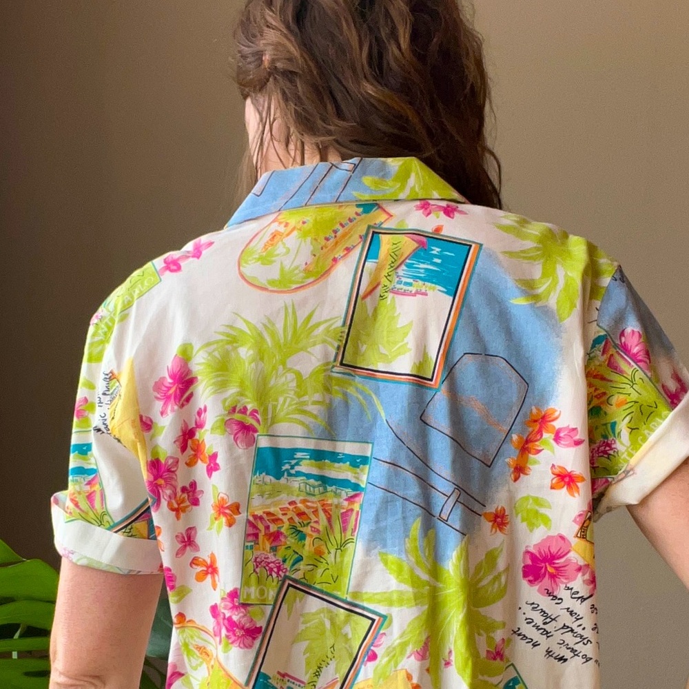 Vintage 90’s Hawaiian Camp Shirt - Picture 4 of 8